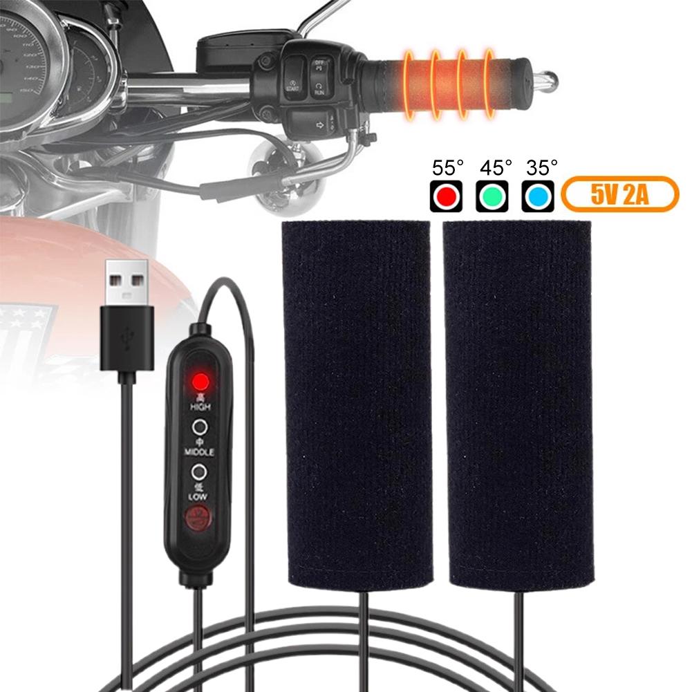 Cycling Gear Kit - 12V 3-Gear Motorcycle Heated Hand Grip