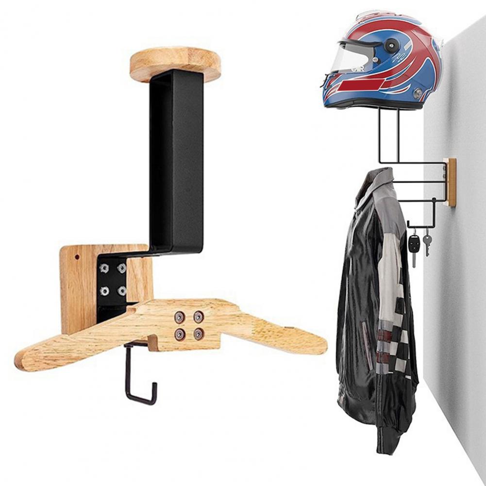 Cycling Gear Wall Hanger - Vest Hanger Wall Mount Motorcycle Helmet