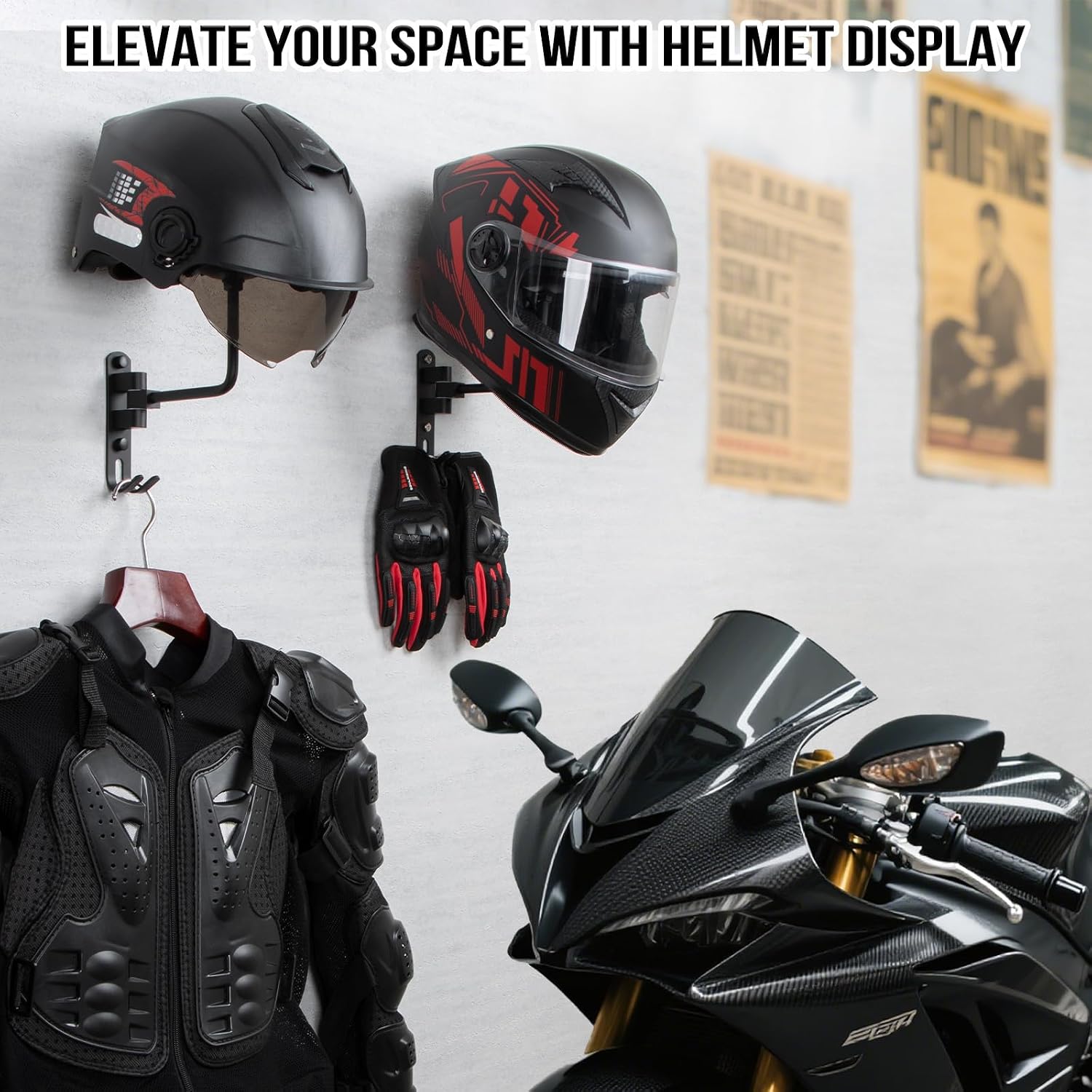 180° Rotating Wall Mount Motor - огляд і ціна Cycling Gear Wall Hanger