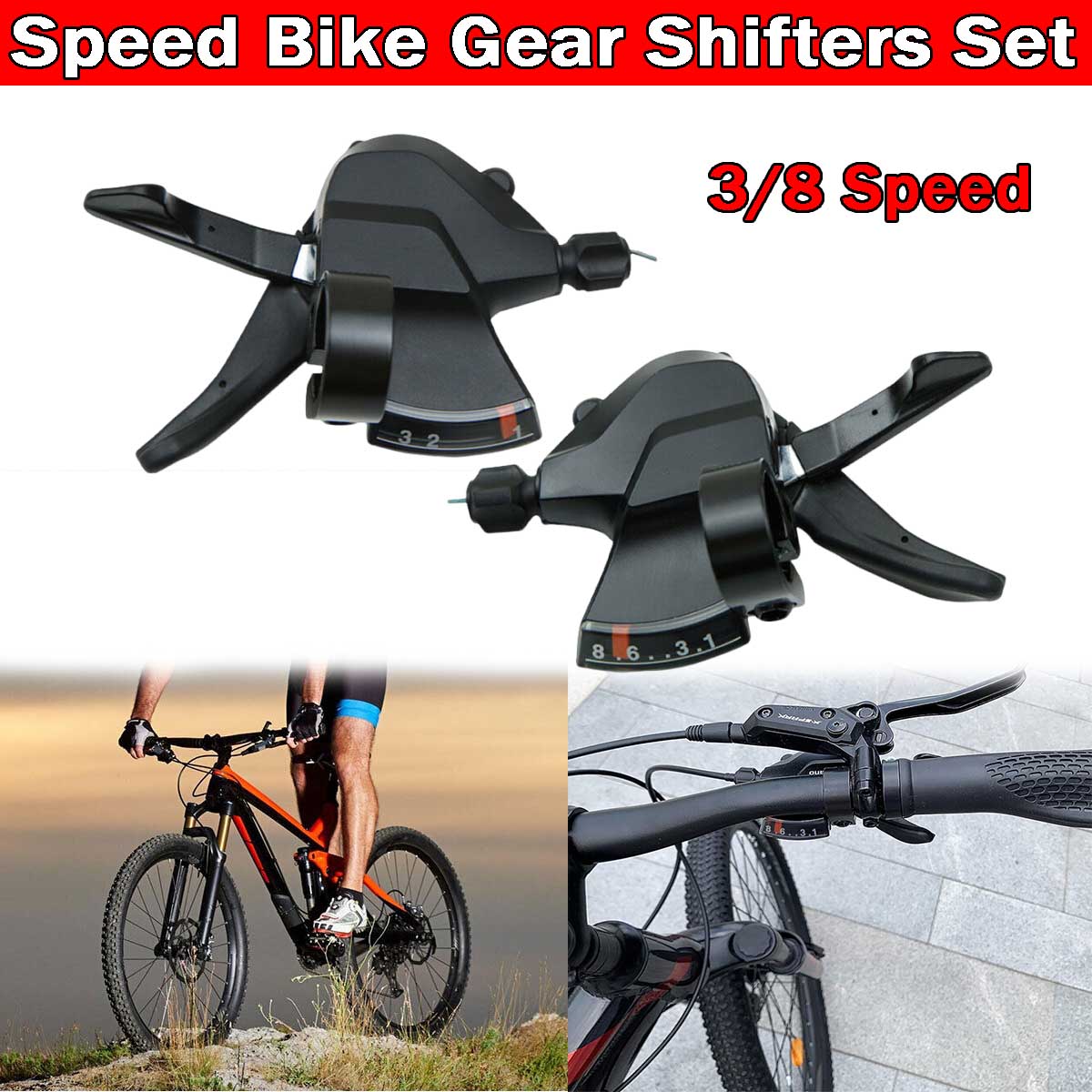 MTB Bike Gear Brake Levers Set - огляд і ціна Cycling Gear Kit