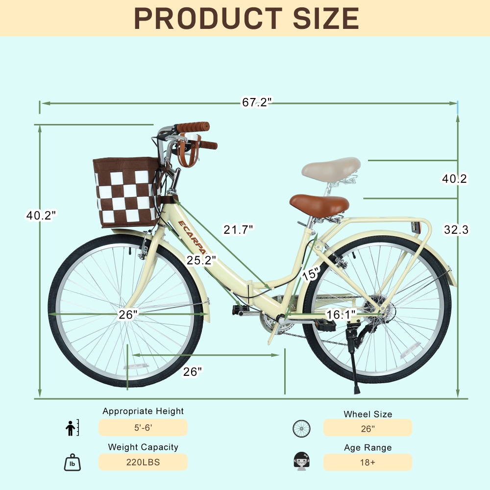 A26285B 26 Inch Folding City B - огляд і ціна Carbon Bike Frame