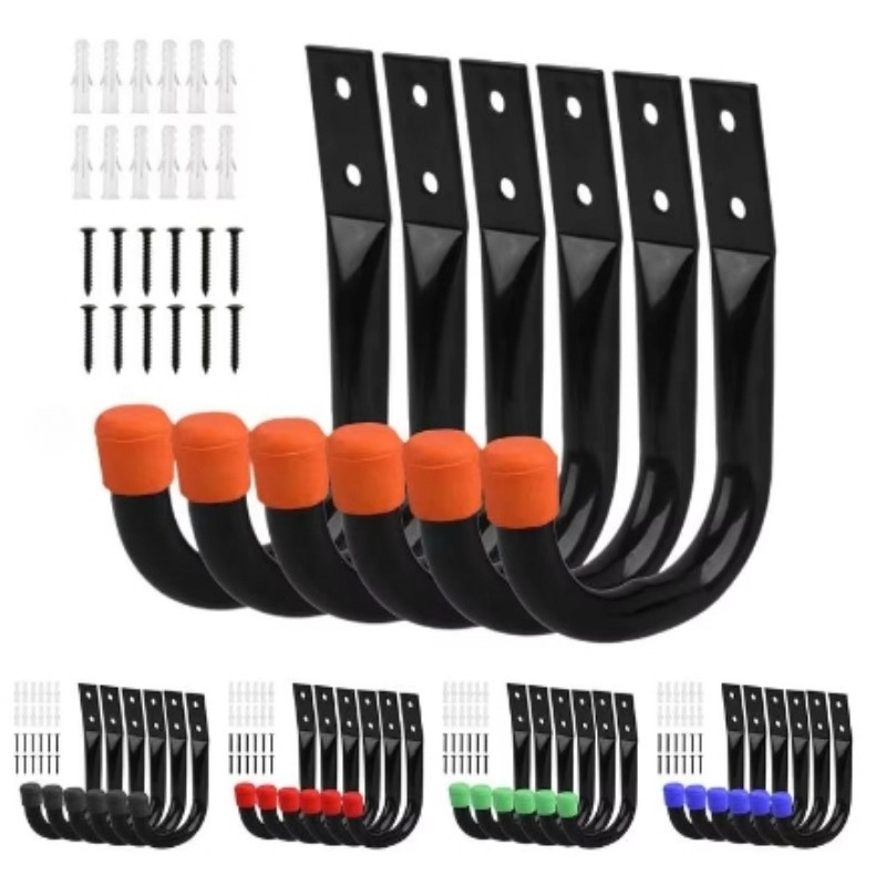 6PCS/Set Bike Wall Mount Hooks - огляд і ціна Cycling Gear Wall Hanger