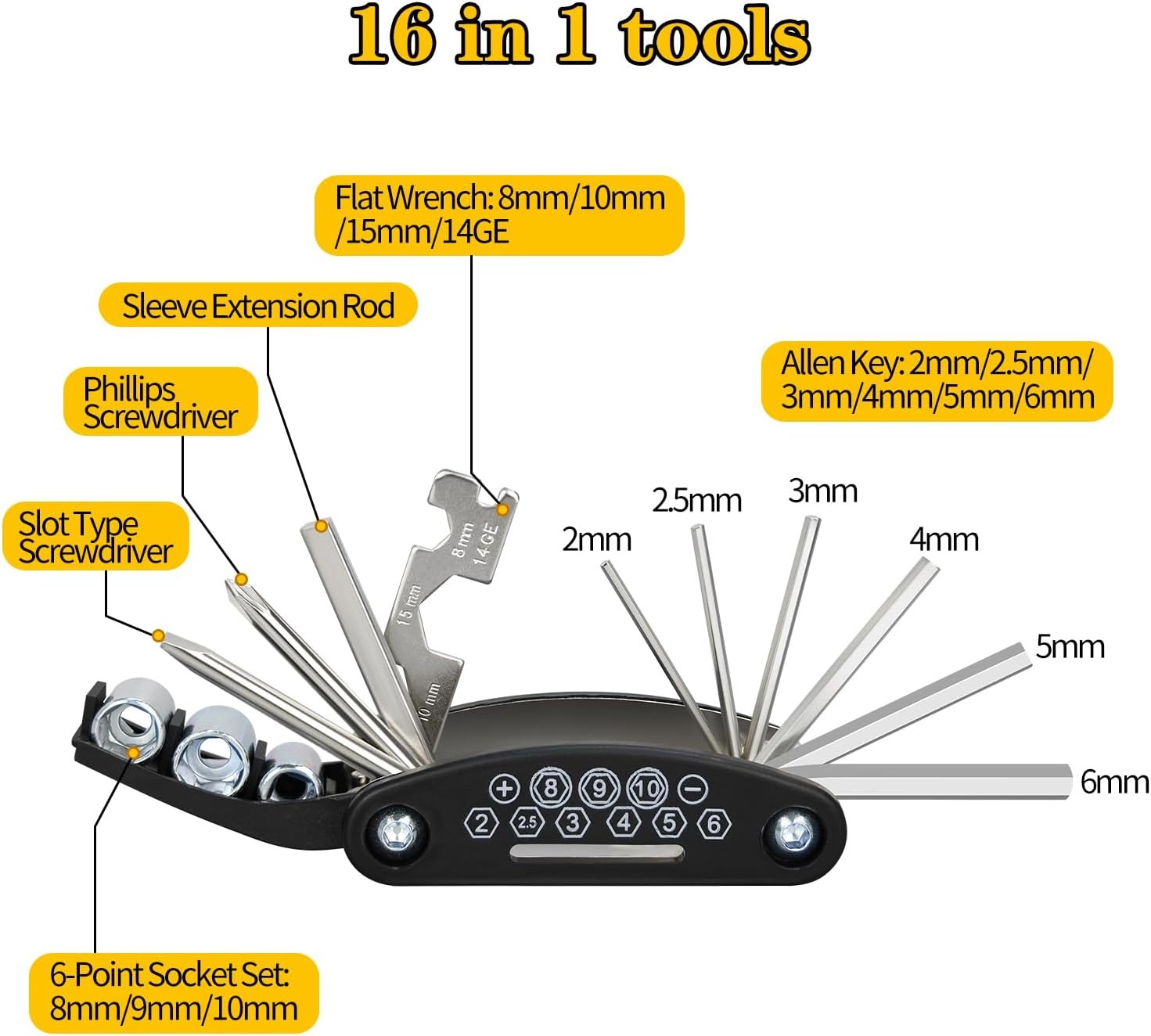 Foldable Multi-Tool Bike Repai - огляд і ціна Cycling Gear Kit