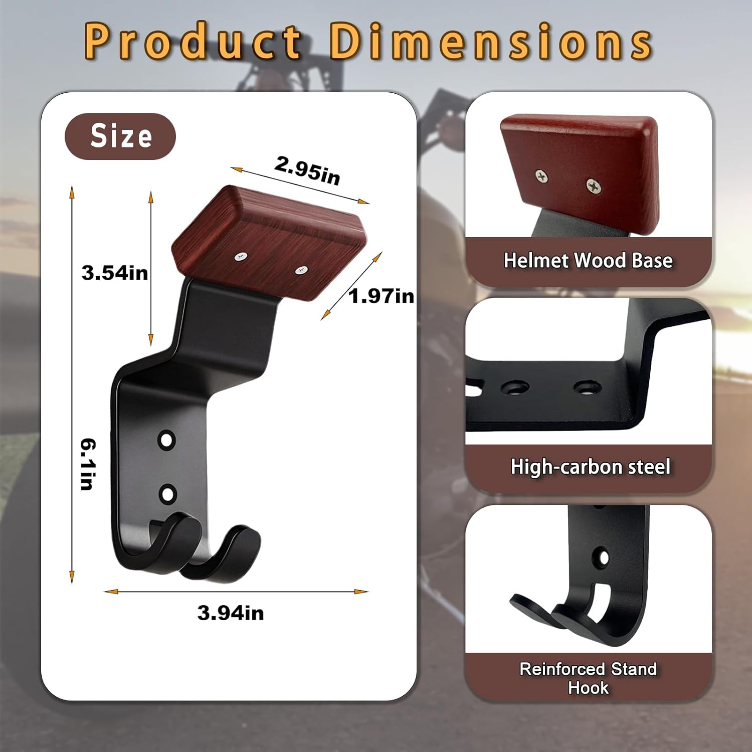 Motorcycle Helmet Holder Wall  - огляд і ціна Cycling Gear Wall Hanger